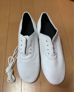 화이트 가죽 재즈 슈즈