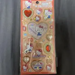 希少 キラキラジュエリーシール サンリオ ハローキティ レッド ステッカー