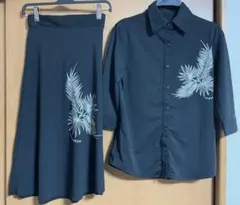 【未使用】マウナロア Maunaloa フラダンス セットアップ Mサイズ 黒