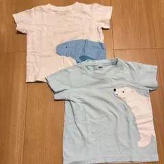無印良品　白Tシャツ　80センチ