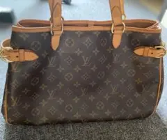 【Louis Vuitton】 モノグラム レザー トートバッグ　バティニョール