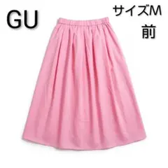 GU ジーユー ピンク フレアスカート Mサイズ