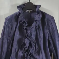 大きいサイズⅣ　美品⭐️NARACAMICIE（ナラカミーチェ）フリル長袖シャツのサムネイル