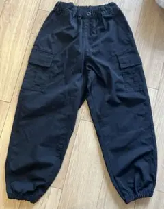 美品　GU カーゴパンツ　黒　140 キッズ　ジュニア
