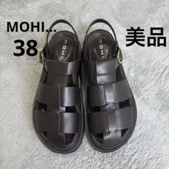 MOHI グルカサンダル　38 ダークブラウン　サロン　アダムエロペ