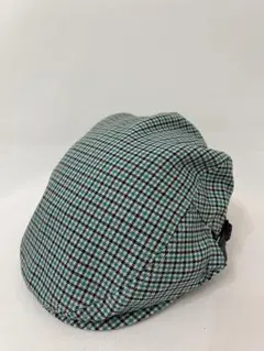 【Arnold Palmer】ターコイズチェック ハンチング タグ付き