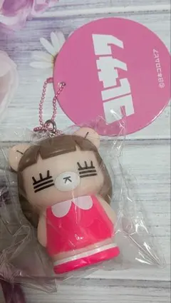 コレサワ　れ子ちゃん　ソフビマスコットBC　ピンク