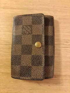 Louis Vuittonミュルティクレ6 ダミエエベヌ柄6連レザーキーケース