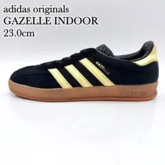 アディダス ガゼル インドア ブラック イエロー スエード ガム