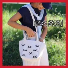 【即日発送】ヌビバッグ ホワイト ショルダー トートマザーズバッグ リボン