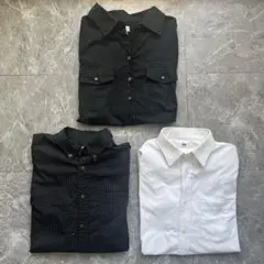 CONVERSE・UNIQLO長袖シャツ 3枚セット