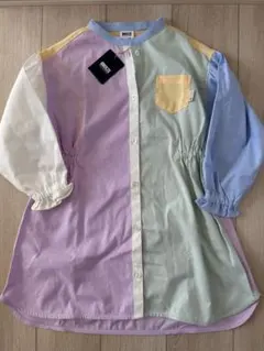 【新品未使用タグ付】ブリーズ♡シャツワンピース　120