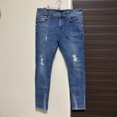 bershka ベルシュカ　スキニーデニム　ブルー42