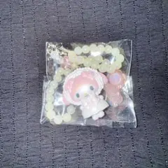 サンリオ　ホワイトフリルデザインシリーズ シークレットストラップ　マイメロディ