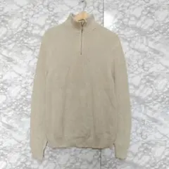 ZARA ザラ ジップアップハイネックニットセーター プルオーバー XL