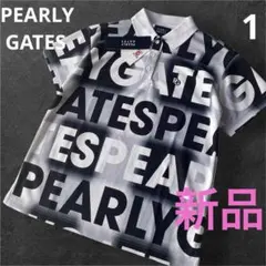 【新品】パーリーゲイツ 日本製 半袖ポロシャツ グレー系 サイズ1