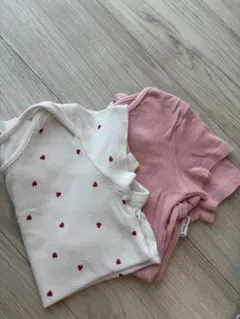 petit main ベビーシャツ 2枚セット 80