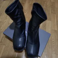 ブラックブーティ Lサイズ 中ヒールのサムネイル