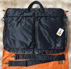 【極美品】PORTER タンカー オーバーナイト 2way2層 大容量 ブラック