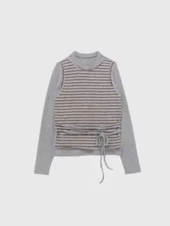 enewdnina layered border wrap ribbontops