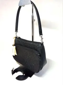 【未使用】Valeria オーストリッチ　ハンドバッグ　ショルダーバッグ2way