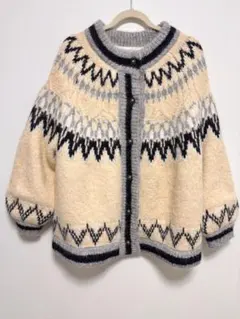 Crisp ノルディックオーバーニットカーディガン アウター