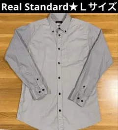 マックハウスRealStandard★長袖シャツ本★Lサイズ★グレー★ワイシャツのサムネイル
