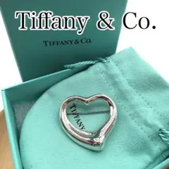 極美品】Tiffany&Co. オープンハート エルサペレッティ ピンブローチ
