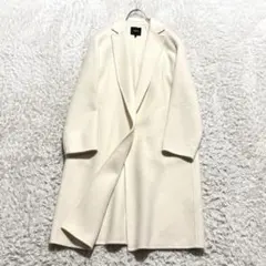 【美品】 セオリー ダブルフェイス ロングコート カシミヤ混　theory