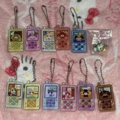 【新品】 お茶犬　アクリルキーホルダー 11個コンプセット+チョコボーロおまけ