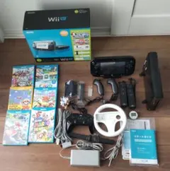 Wii U 本体（ファミリープレミアムセット32GB ） + ソフト6本+色々