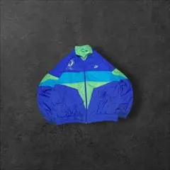 90s ナイキ ナイロンジャケット M マルチ ハーフジップ フルジョ 