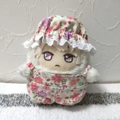 モンぬい 着せ替えセット 帽子 サロペット セット35 ピンクの花柄