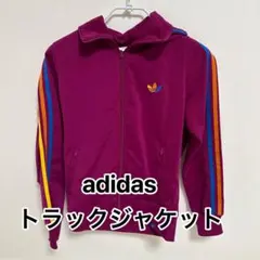 adidas レディース トラックジャケット OT パープル マルチカラー