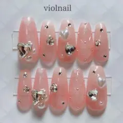 現品no39 ちゅるん キルティング 褒められネイル ネイルチップ