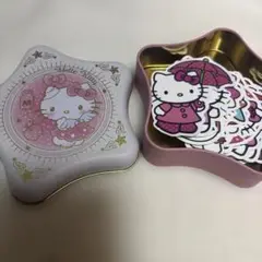 Hello Kitty ステッカーセット 星型缶入り