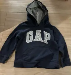 状態○ GAP 4years old トレーナー　フード　ネイビーのサムネイル
