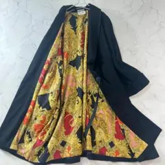 XL~3L カシミヤ100％ チェスターコート 女優襟 マキシ丈 B1439