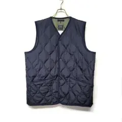 taion タイオン 体温 キルティング ダウンベスト XXL ブラック