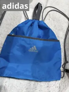 アディダス adidas ナップサック リュック 水色　キッズのサムネイル