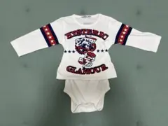 ヒステリックミニ　長袖ロンパース 帽子セット