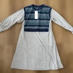 COMME CA ISM 長袖ワンピース 140cm