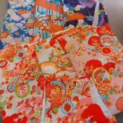 ⑮女児着物　羽織など　まとめ売り　子供着物その他　昭和レトロ　古典柄