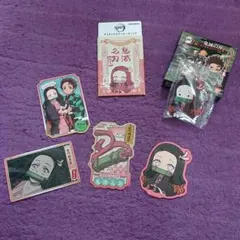 鬼滅の刃ダイカットステッカー2 ラバーマスコット 竈門 禰豆子 2点セット