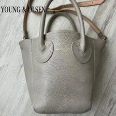 極美品 ヤングアンドオルセン チェーン ショルダーバッグ ミニトート 
