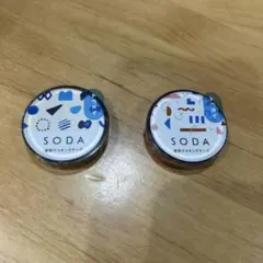 SODA 透明マスキングテープ 2種セットのサムネイル