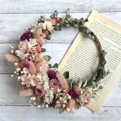 ドライフラワーリース インテリア