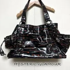 レトロ　レア　ヒステリックグラマー　PVC加工　鍵柄　総柄　トートバッグ