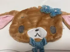 シュガーバニーズ　くろうさ　美品　フェイスポーチ ブルーリボン