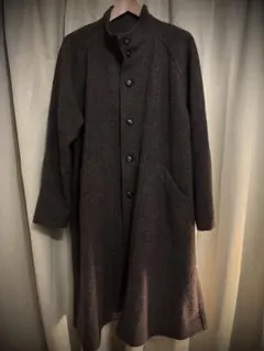 ステンカラーコートウール